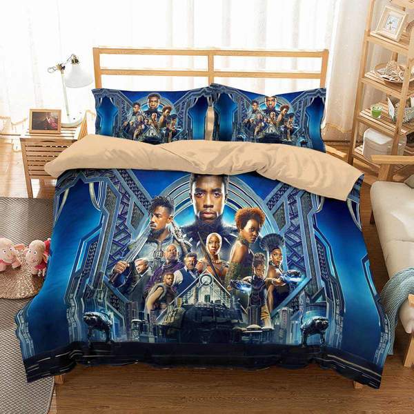 Black Panther 13 Duvet Cover and Pillowcase Set Bedding Set Black Panther 13 Duvet Cover and Pillowcase Set Bedding Set