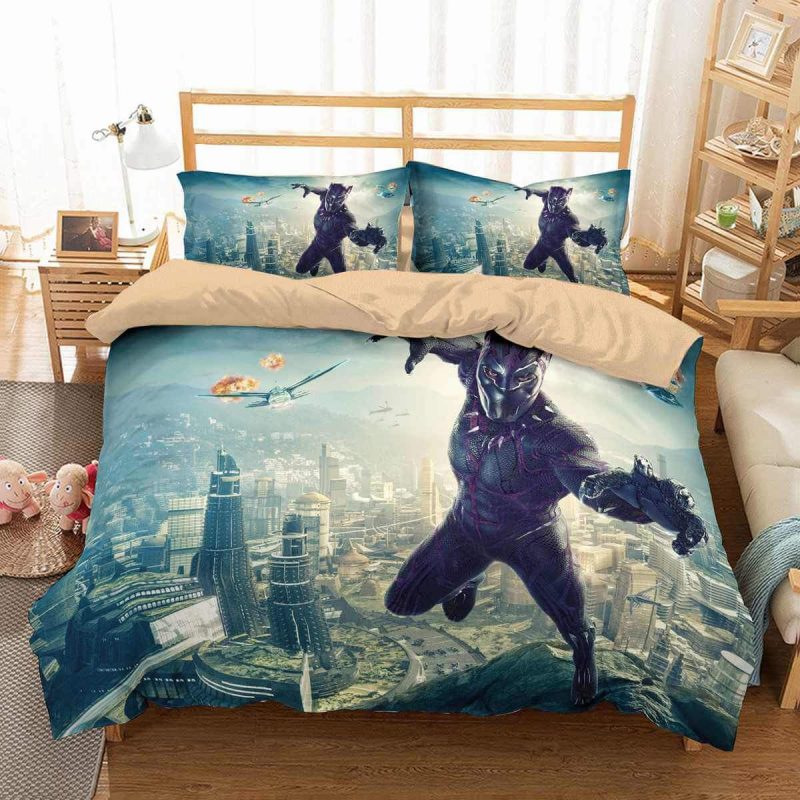 Black Panther 4 Duvet Cover and Pillowcase Set Bedding Set Black Panther 4 Duvet Cover and Pillowcase Set Bedding Set