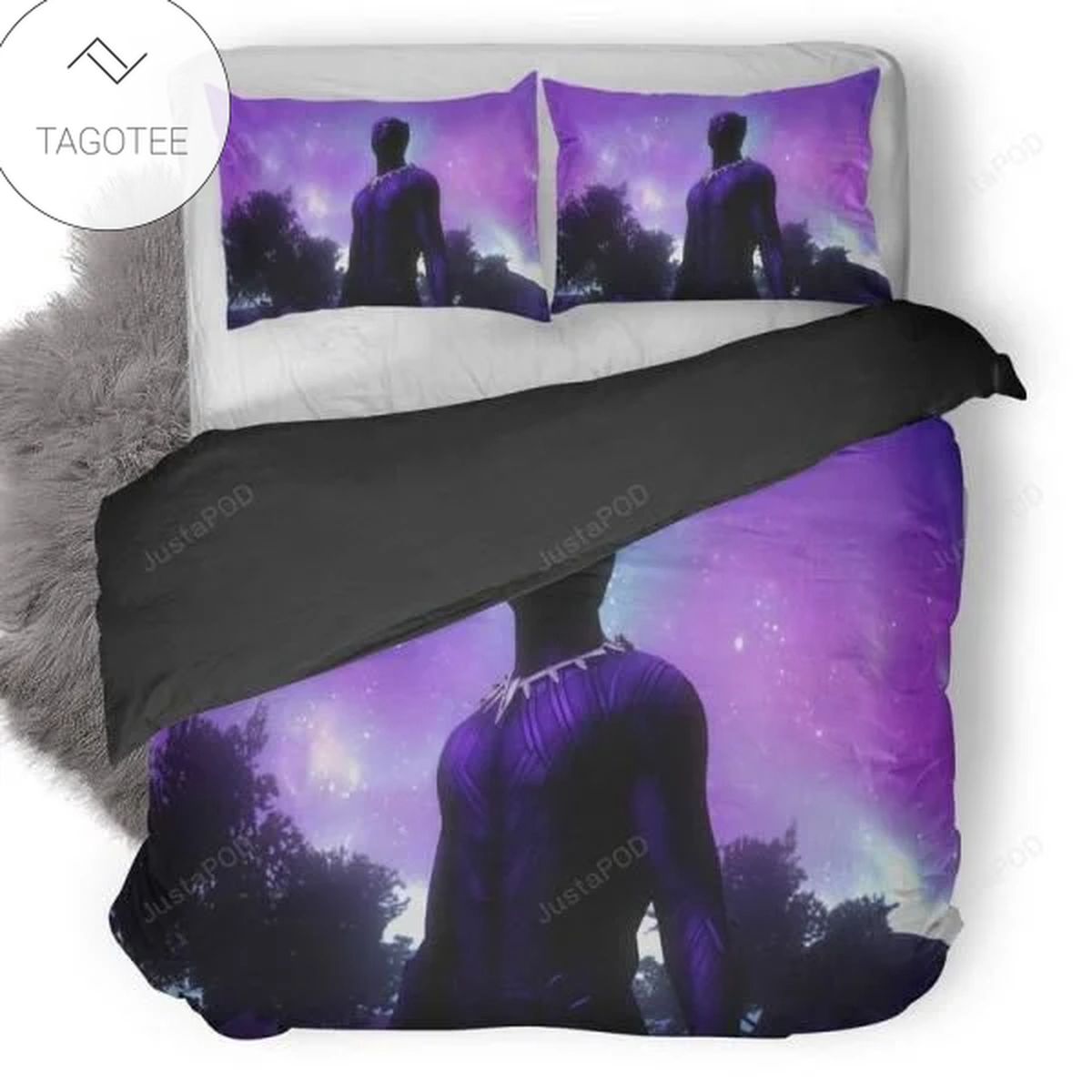 Black Panther Galaxy Night Landscape Fanart Duvet Cover Bedding Set- Black Panther Galaxy Night Landscape Fanart Duvet Cover Bedding Set-