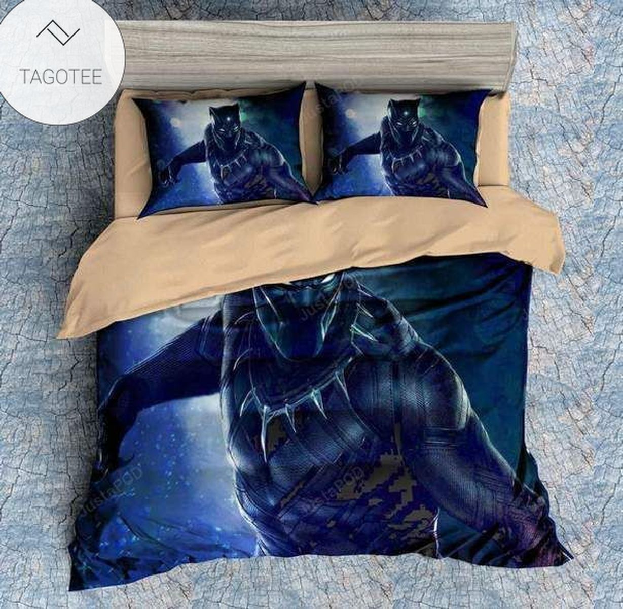 Black Panther Marvel American Superhero Bedding Set (Duvet Cover & Pillow Cases)- Black Panther Marvel American Superhero Bedding Set (Duvet Cover & Pillow Cases)-