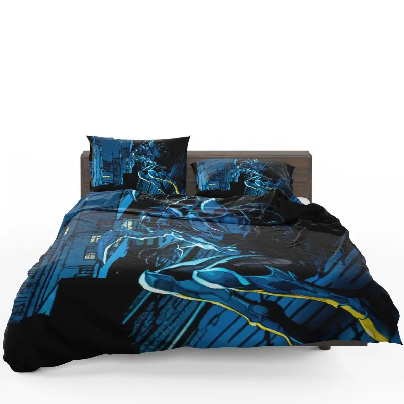 Blue Beetle Guardian of the City Bedding Set Blue Beetle Guardian of the City Bedding Set
