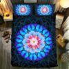 Blue Butterfly Mandala 0928 Duvet Cover and Pillowcase Set Bedding Set
