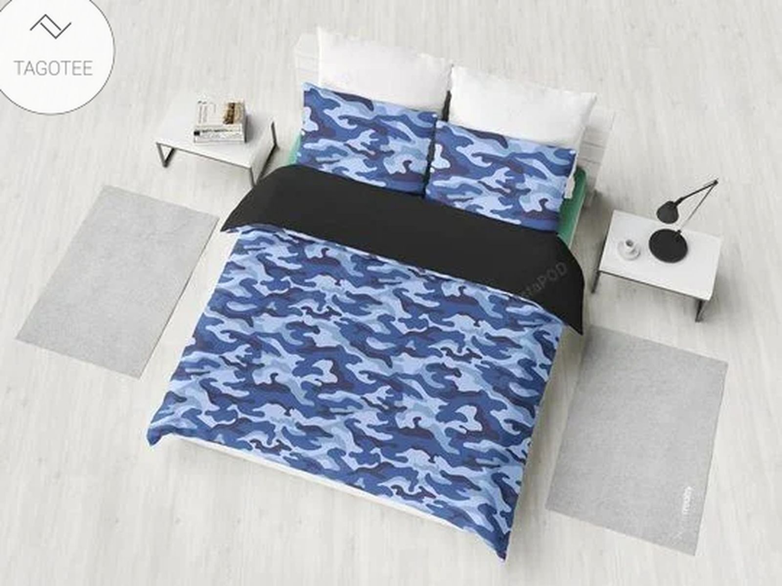 Blue Camouflage Cla0210078B Bedding Sets Blue Camouflage Cla0210078B Bedding Sets