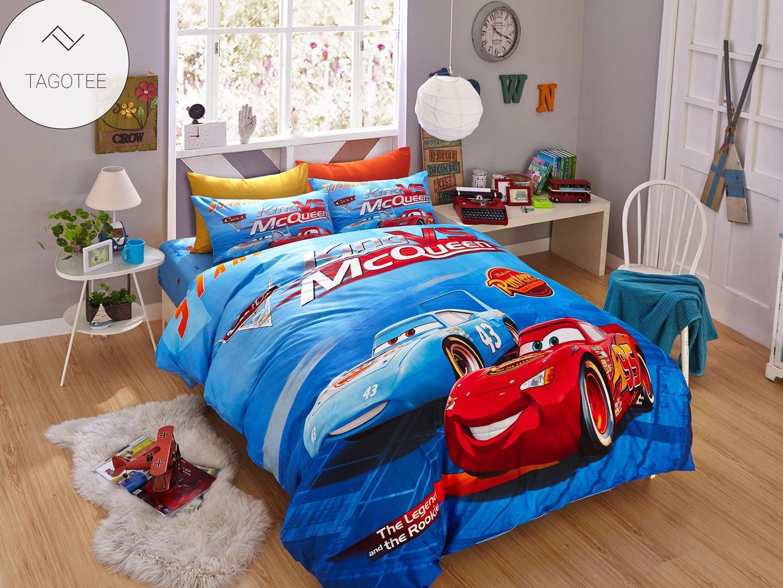 Blue Color Disney Cars Bedding Set Duvet Cover Set Bedroom Blue Color Disney Cars Bedding Set Duvet Cover Set Bedroom