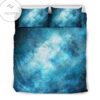 Blue Sky Universe Galaxy Space Print Duvet Cover Bedding Set