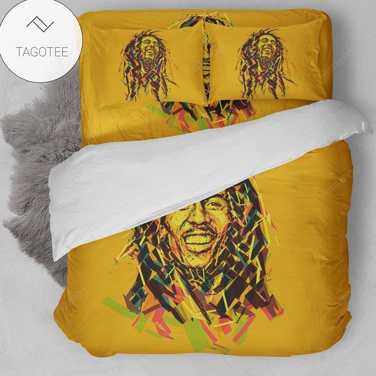 Bob Marley Illustration Art Bedding Set (Duvet Cover & Pillow Cases) Bob Marley Illustration Art Bedding Set (Duvet Cover & Pillow Cases)