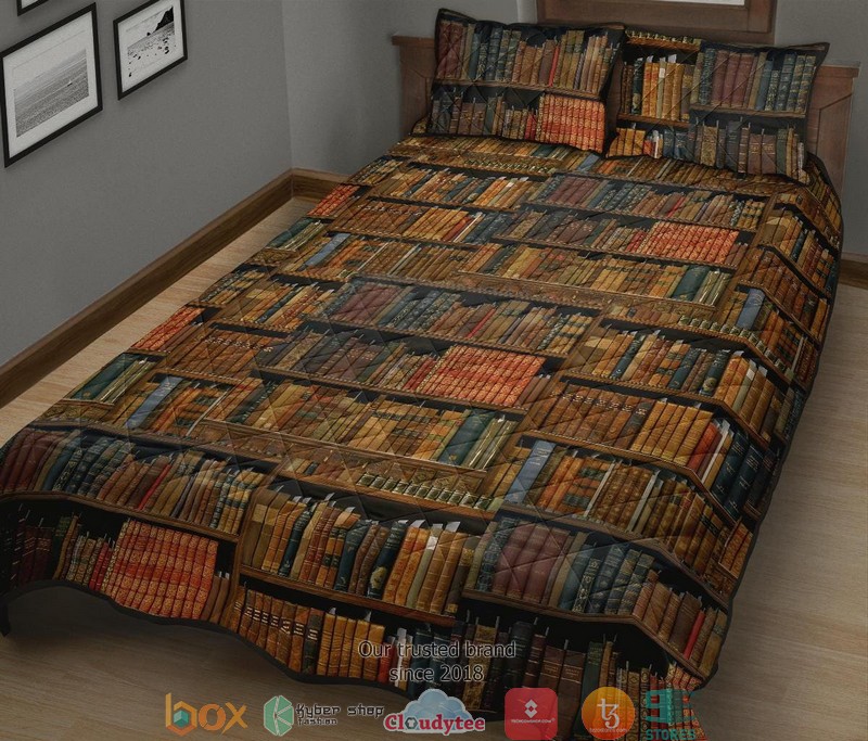Bookish-Pattern-Quilt-Bedding-Set-2