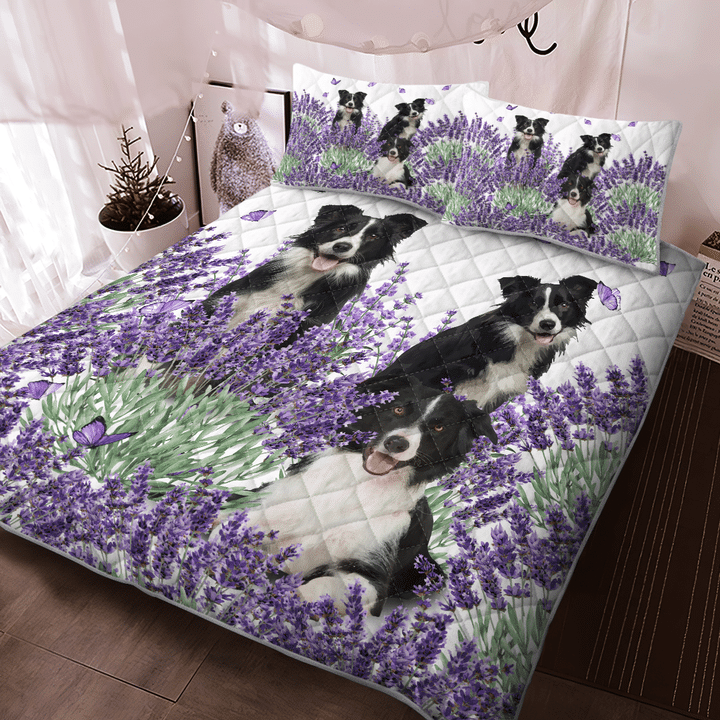 Border-Collie-Lavender-Quilt-Bedding-Set-1