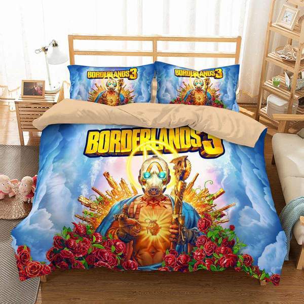 Borderlands 3 Duvet Cover and Pillowcase Set Bedding Set 279 Borderlands 3 Duvet Cover and Pillowcase Set Bedding Set 279