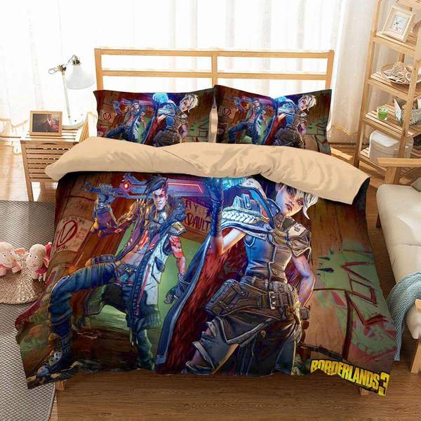Borderlands 3 Duvet Cover and Pillowcase Set Bedding Set 738 Borderlands 3 Duvet Cover and Pillowcase Set Bedding Set 738