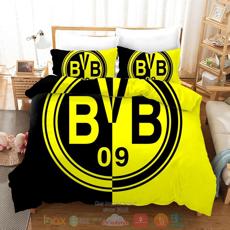 Borussia Dortmund Fc Logo Bedding Set Borussia Dortmund Fc Logo Bedding Set