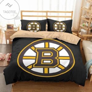 Boston Bruins Duvet Cover Bedding Set-