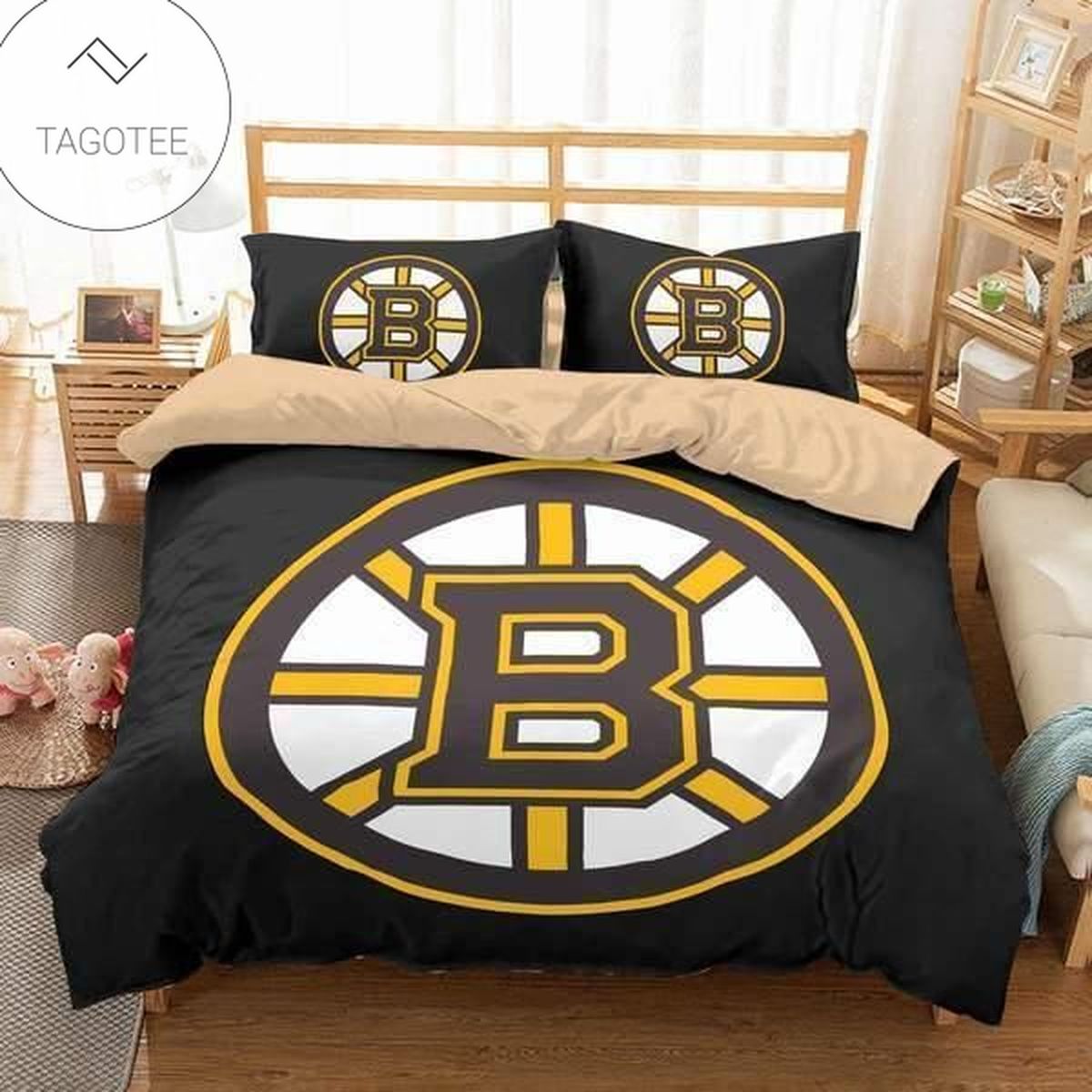 Boston Bruins Duvet Cover Bedding Set- Boston Bruins Duvet Cover Bedding Set-