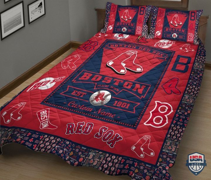 Boston-Red-Sox-Mlb-Logo-History-Personalized-Bedding-Set-2