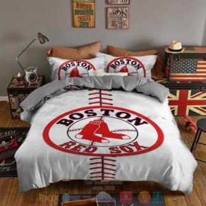 Boston Red Sox Mlb White Bedding Set