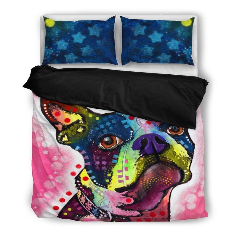 Boston Terier 3 Duvet Cover and Pillowcase Set Bedding Set Boston Terier 3 Duvet Cover and Pillowcase Set Bedding Set