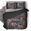 Boy Standing On The Rooftop Of Building Looking Down Bedding Set-