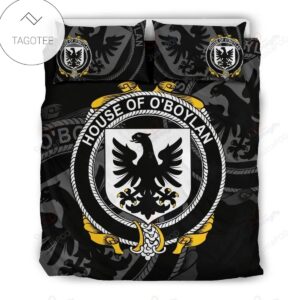 Boylan Family Crest Shamrock Bedding Set (Duvet Cover & Pillow Cases)-