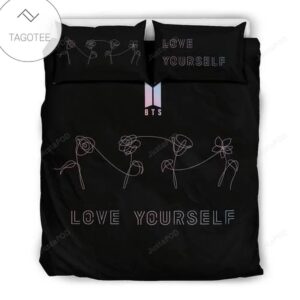 Bts Love Yourself Pillow & Duvet Covers Bedding Set 1-