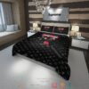 Bugs Bunny Money Supreme Louis Vuitton Brand Black Pattern Quilt Bedding Set