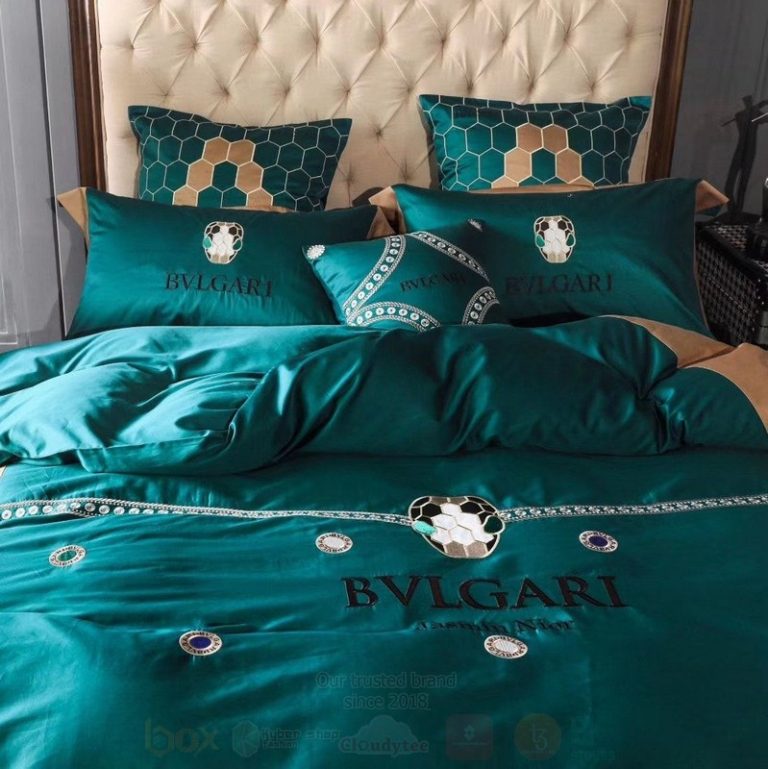 Bulgari-Blue-Luxury-Brand-Bedding-Set-2