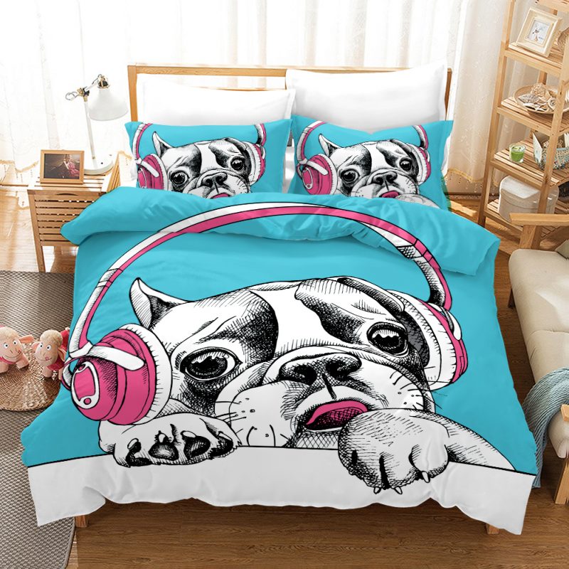Bull Dog Duvet Cover and Pillowcase Set Bedding Set Bull Dog Duvet Cover and Pillowcase Set Bedding Set