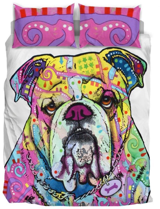 Bulldog Duvet Cover and Pillowcase Set Bedding Set Bulldog Duvet Cover and Pillowcase Set Bedding Set