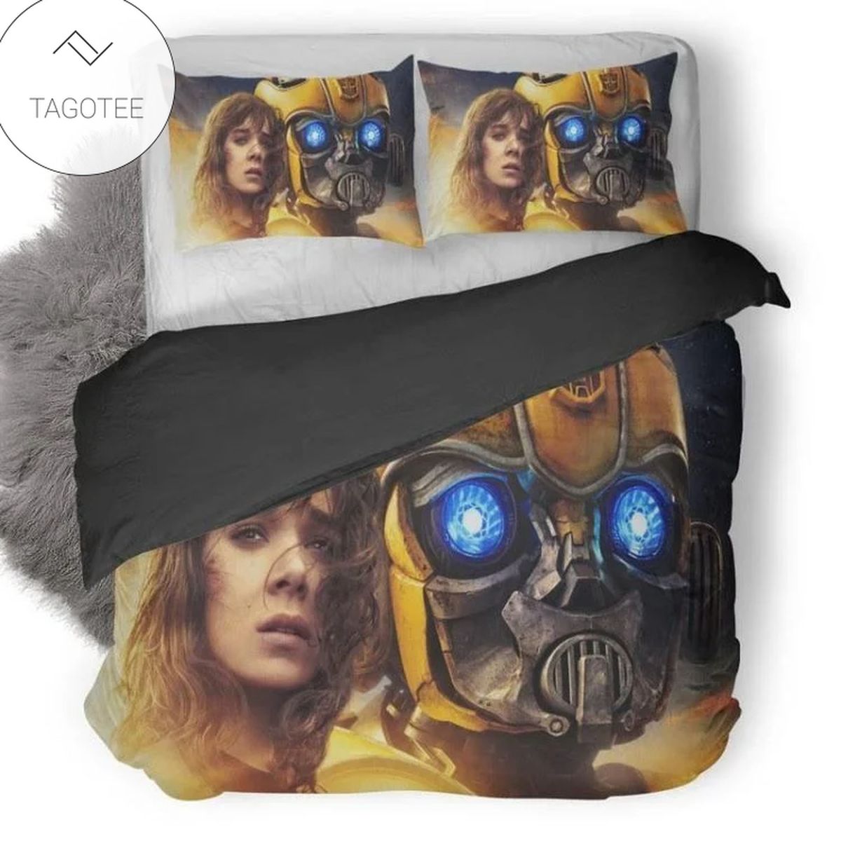 Bumblebee And Charlie #1 Duvet Cover Bedding Set- Bumblebee And Charlie #1 Duvet Cover Bedding Set-