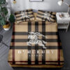 Burberry Brown Monogram Classic All Over Print Bedding Set