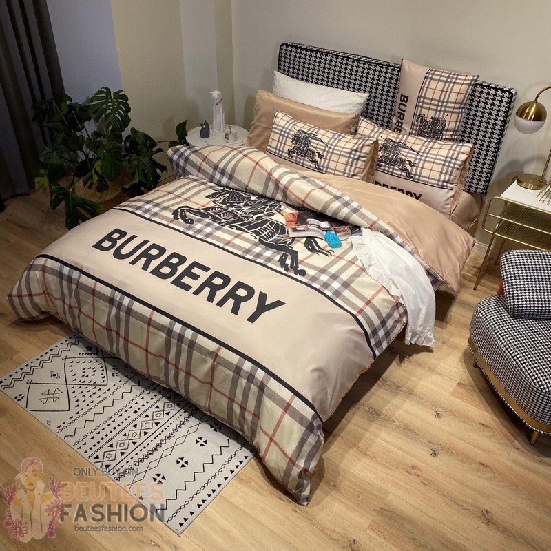 Burberry Checked Khaki 15 Duvet Cover Sheet Cover Pillow Cases Luxury Bedding Sets Burberry Checked Khaki 15 Duvet Cover Sheet Cover Pillow Cases Luxury Bedding Sets