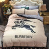 Burberry Classic Logo All Over Print Bedding Set