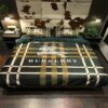 Burberry Dark Green Inspired Bedding Set