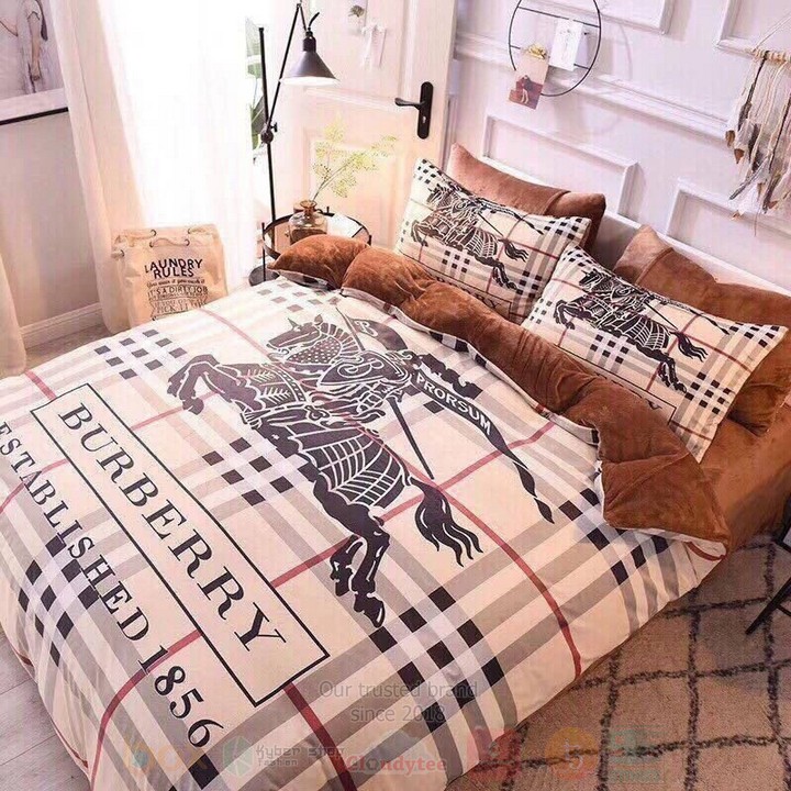 Burberry Established 1856 Inspired Bedding Set Burberry Established 1856 Inspired Bedding Set