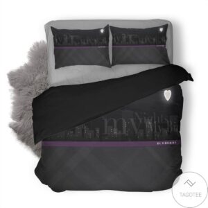 Burberry Logo All Black Bedding Set