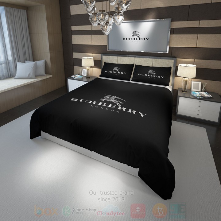 Burberry London Black Inspired Bedding Set Burberry London Black Inspired Bedding Set