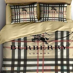 Burberry London Cream Inspired Bedding Set