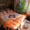 Burberry Orange White Bedding Set