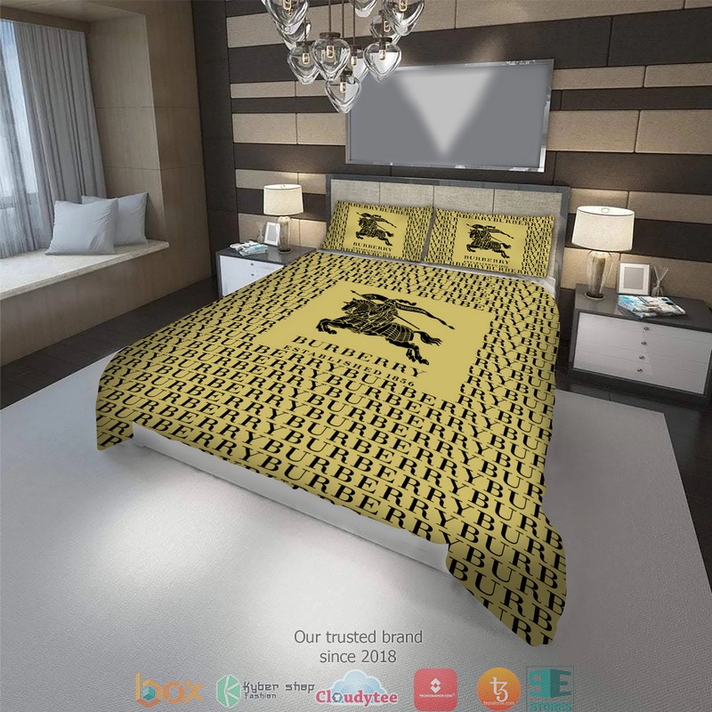 Burberry Yellow Bedding Set Burberry Yellow Bedding Set
