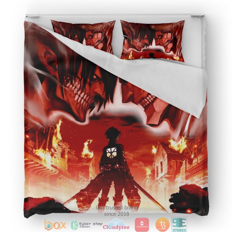 Burning-Attack-On-Titan-Bedding-Set-1