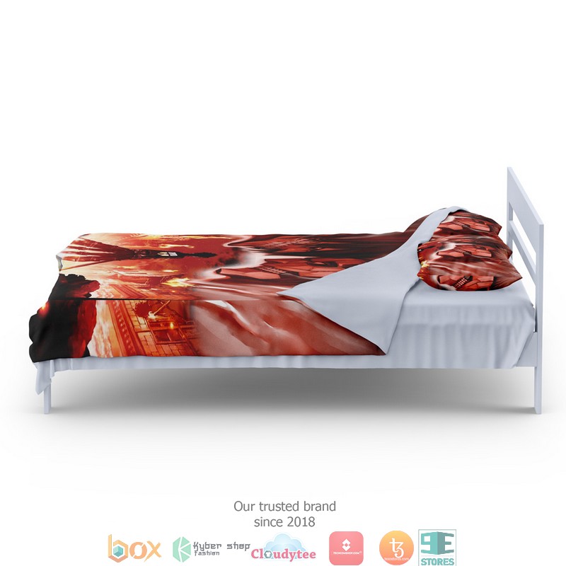 Burning Attack On Titan Bedding Set Burning Attack On Titan Bedding Set