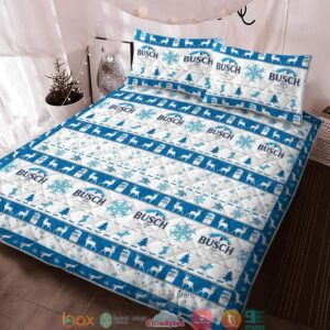 Busch Latte Christmas Quilt Bedding Set