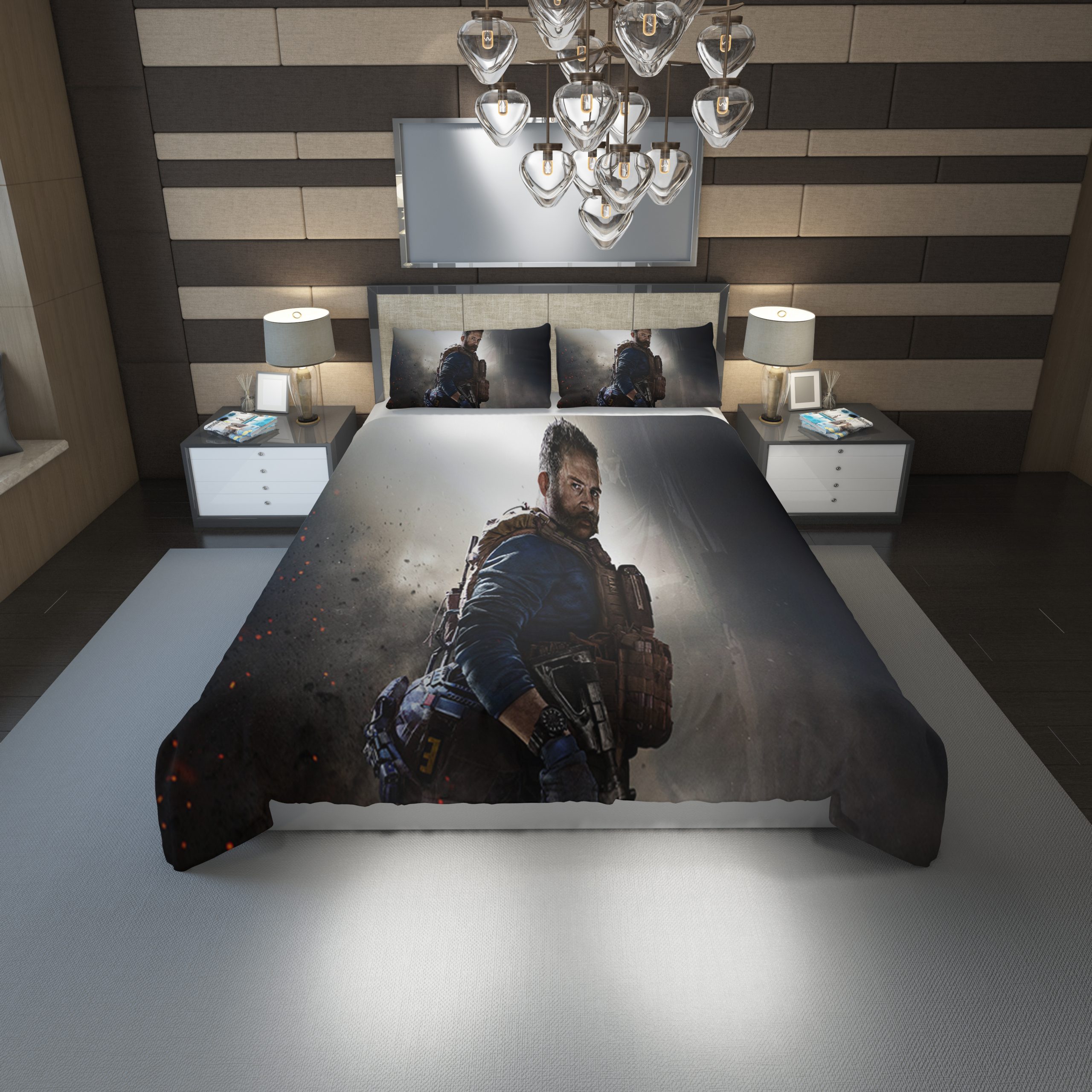 Call Of Duty Modern Warfare 2019 21 Duvet Cover and Pillowcase Set Bedding Set Call Of Duty Modern Warfare 2019 21 Duvet Cover and Pillowcase Set Bedding Set