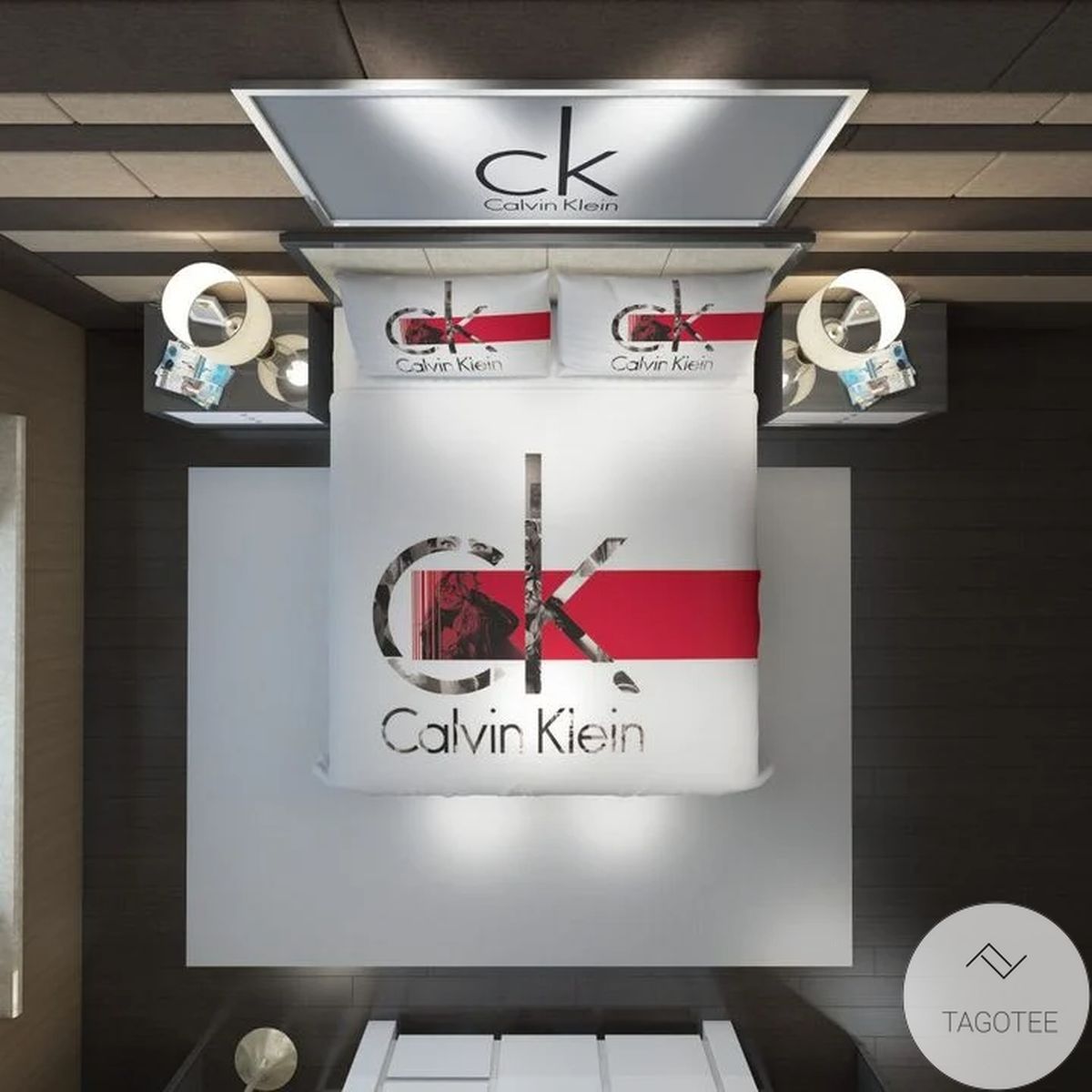 Calvin Klein Inspired Logo Bedding Set Calvin Klein Inspired Logo Bedding Set