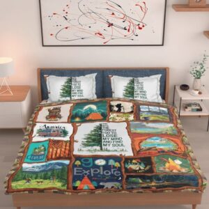 Camping And Into The Forest I Go To Lose My Mind And Find My Soul Bedding Set