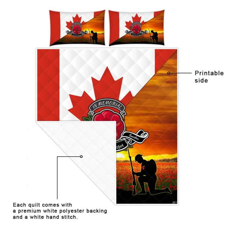 Canadian-In-Memorial-In-Honour-Of-Lest-We-Forget-Sacrifice-Quilt-Bedding-Set-2