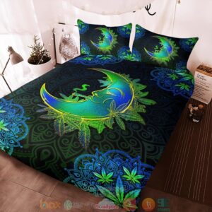 Cannabis Moon Bedding Set