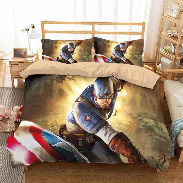 Captain America 2 Duvet Cover and Pillowcase Set Bedding Set Captain America 2 Duvet Cover and Pillowcase Set Bedding Set