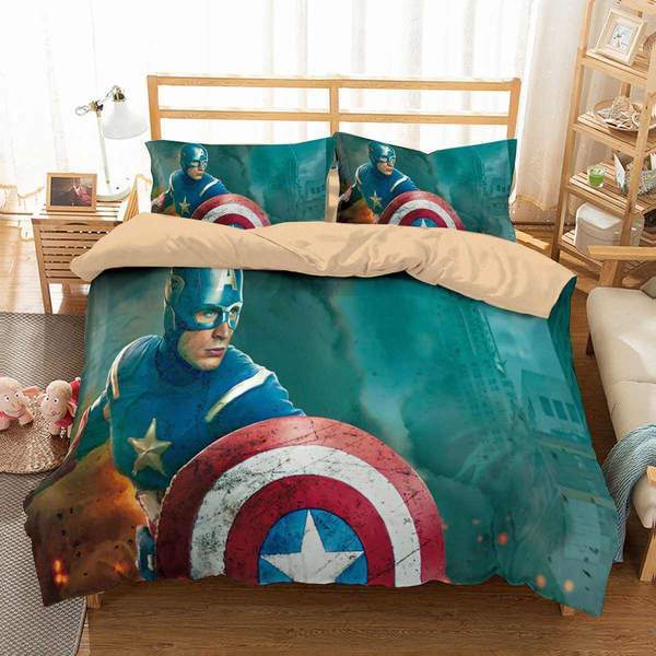Captain America 3 Duvet Cover and Pillowcase Set Bedding Set Captain America 3 Duvet Cover and Pillowcase Set Bedding Set