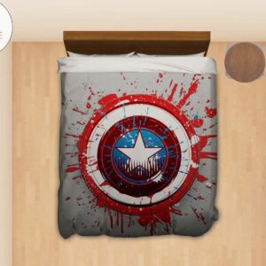 Captain America Avengers Shield #1692 Bedding Set (Duvet Cover & Pillowcases)