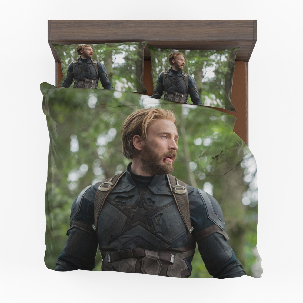 Captain America Chris Evans Avengers Infinity War Bedding Set Captain America Chris Evans Avengers Infinity War Bedding Set